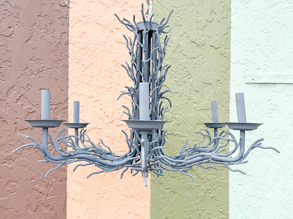 Large Faux Coral Chandelier