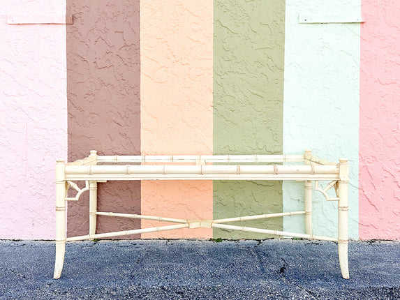 Thomasville Faux Bamboo Coffee Table