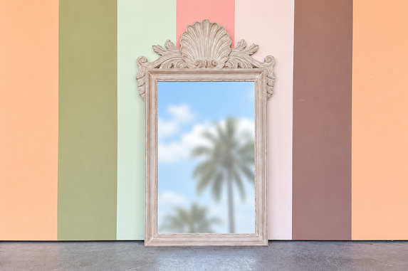 Coastal Chic Shell Motif Mirror