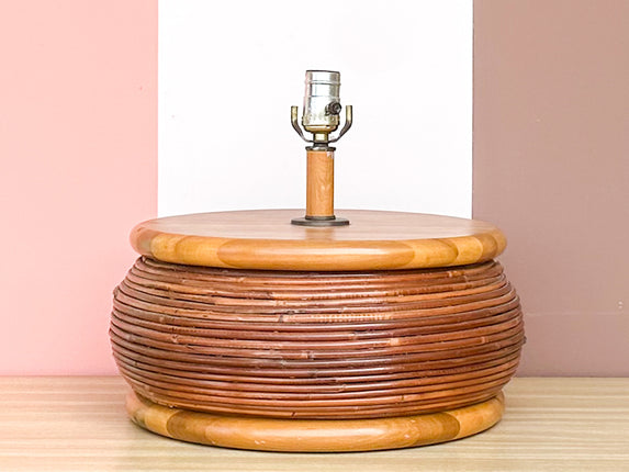 Island Chic Pencil Reed Rattan Lamp