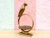 Brass Parrot Basket