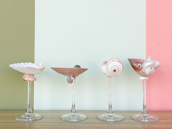 Set of Four Shell Chic Coupes