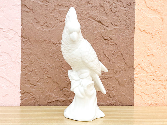 White Ceramic Cockatoo