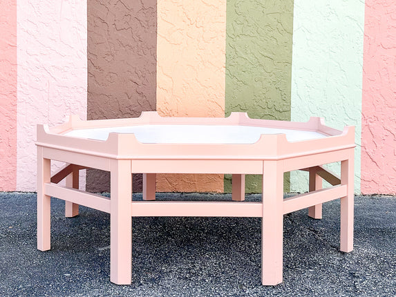 Custom Pretty in Pink Coffee Table