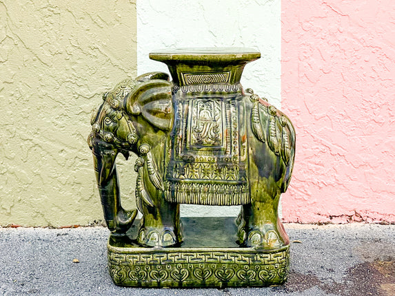 Gorg Green Elephant Garden Seat