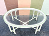 Oval Faux Bamboo Coffee Table
