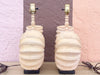 Pair of Plaster Nautilus Lamps
