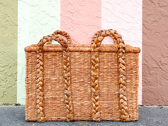 Huge Modern Braided Basket