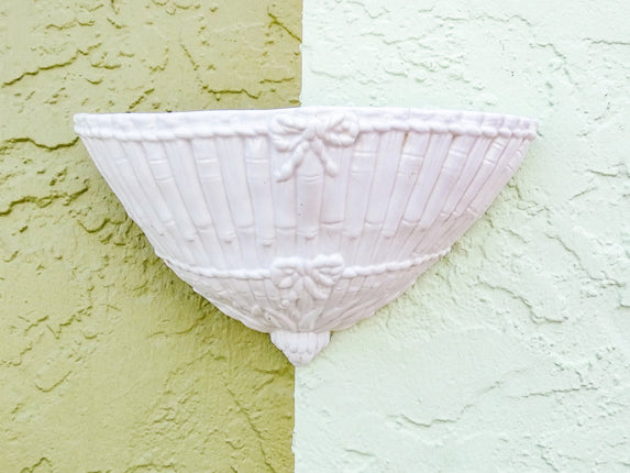 Faux Bamboo Ceramic Wall Pocket