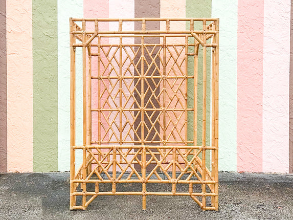 Fab Rattan Chippendale Queen Canopy Bed