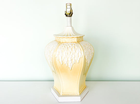 Large Buttercream Pagoda Lamp