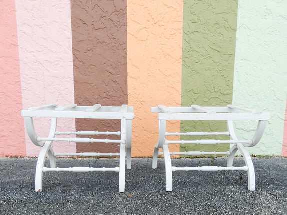 Pair of Vintage Luggage Racks