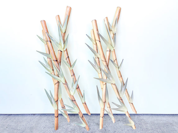 Faux Bamboo Metal Wall Art