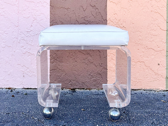 Lucite Stool