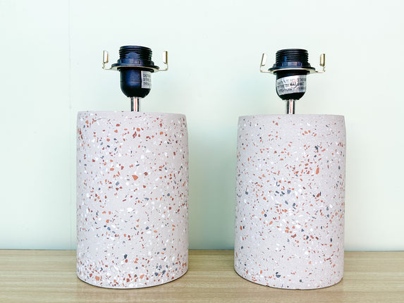 Pair of Cute MCM Terrazzo Lamps