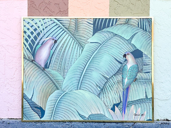 Tropical Parrots Original Art