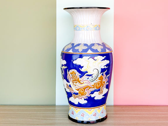 Colorful Dragon Vase