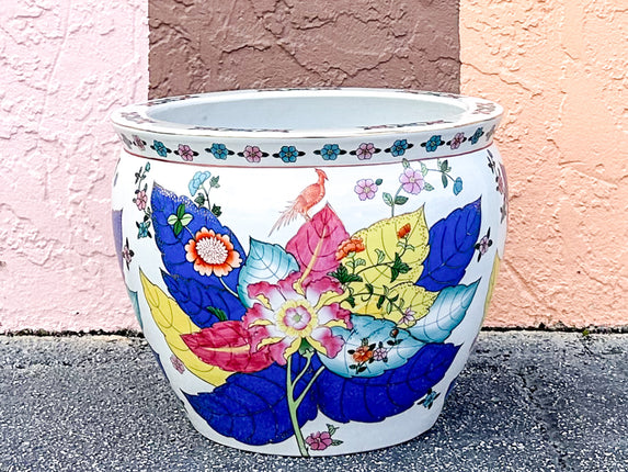 Large Colorful Cachepot