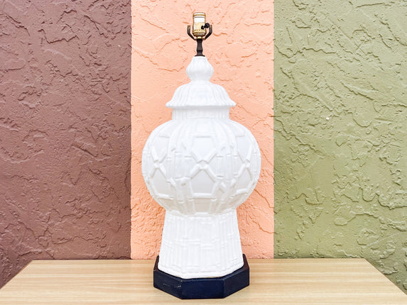 Large Palm Beach Faux Bamboo Lamp