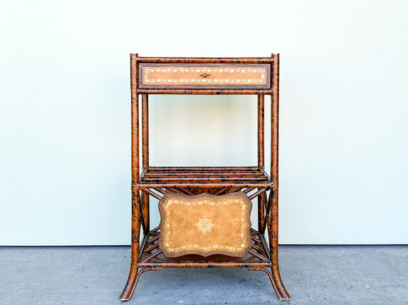 Maitland Smith Rattan Side Table