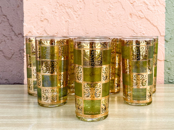 Set of Eight Culver Glassware