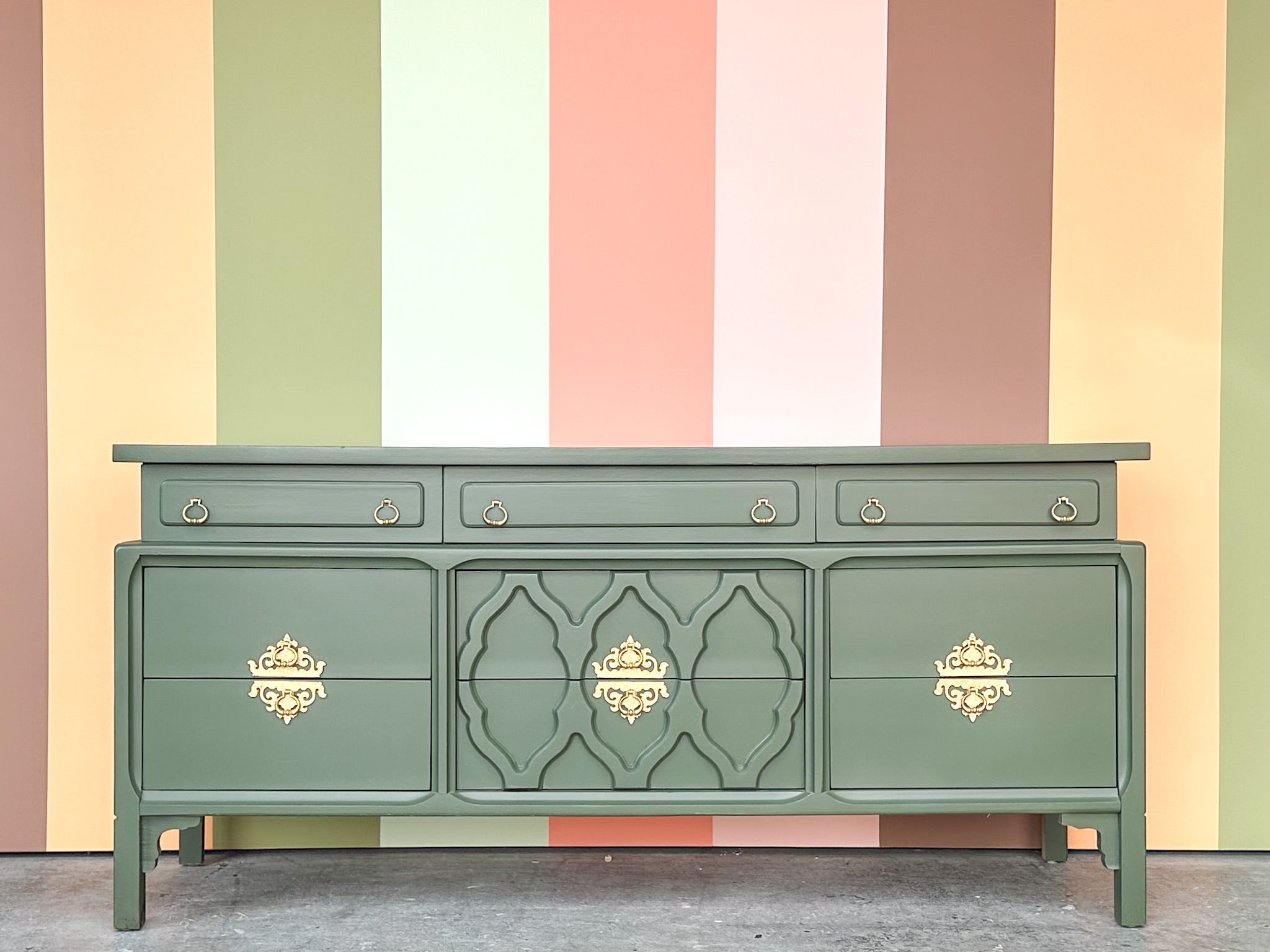 green emerald velvet dress Clara 6-Drawer Dresser