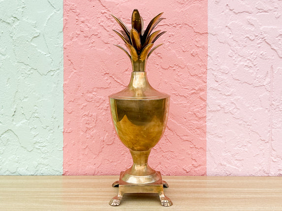 Brass Pineapple Ice Bucket