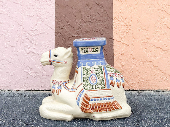 Ceramic Camel Garden Seat