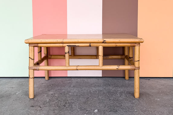 Old Florida Rattan Coffee Table