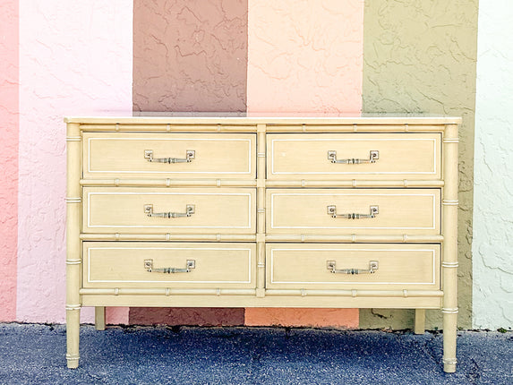 Henry Link Faux Bamboo Double Dresser