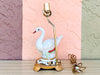 Ceramic Swan Lamp