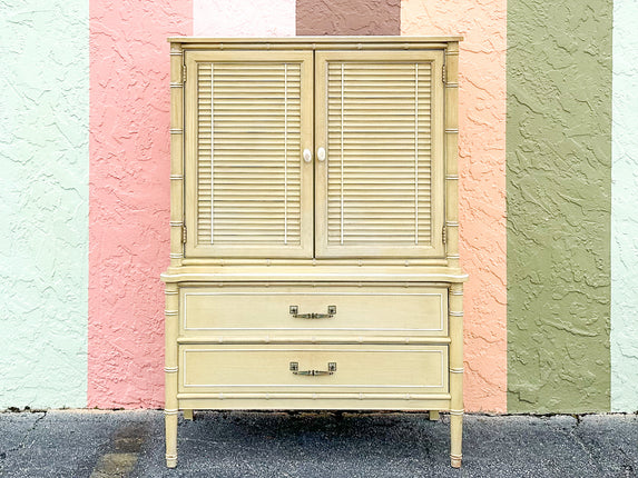 Henry Link Faux Bamboo Armoire