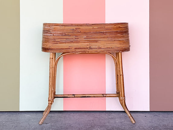 Pencil Reed Rattan Planter