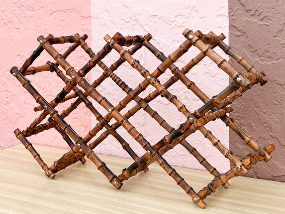 Expanding Bamboo Wine Rack