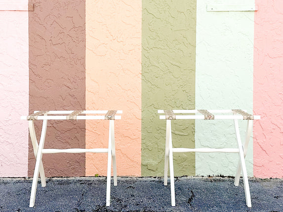 Pair of Ribbon Luggage Racks