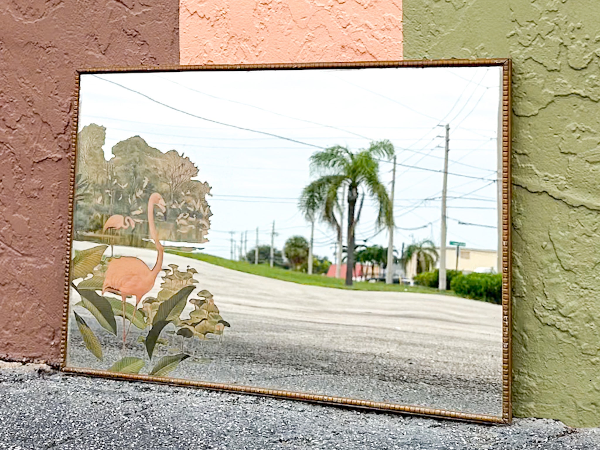 1950年代　Turner フラミンゴ・ミラーフレーム　ミッドセンチュリー 1950年代 Turner フラミンゴ・ミラーフレーム ミッドセンチュリー 1950