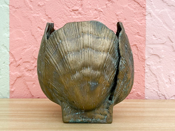 Kips Bay Brass Clam Shell Cachepot