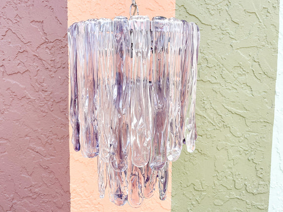 Petite Lavender Murano Chandelier
