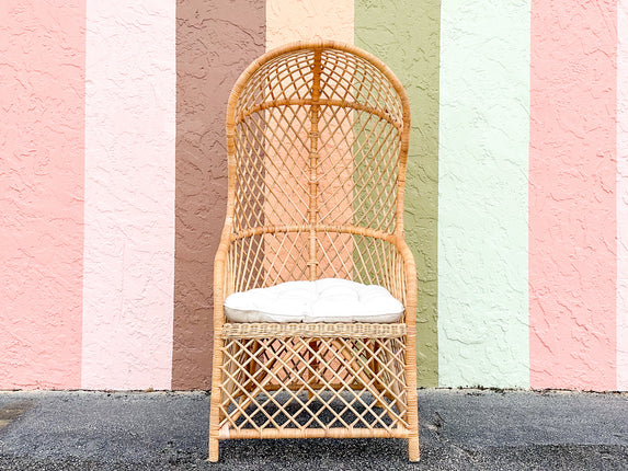 Island Style Hooded Rattan Chair