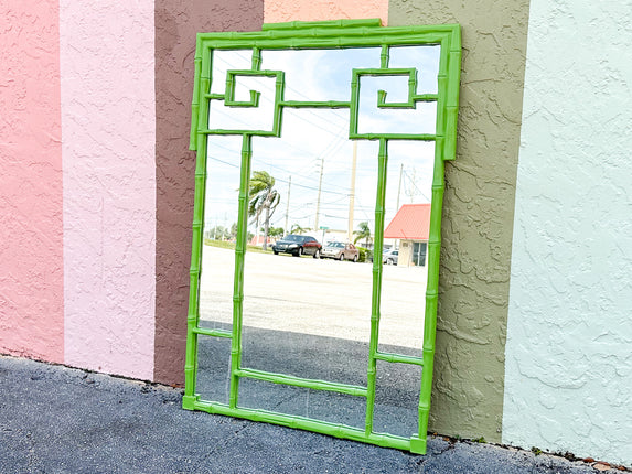 Gorg Green Greek Key Mirror
