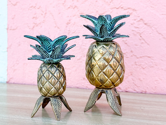 Pair of Petite Brass Candlesticks