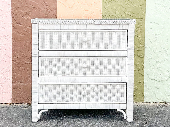 Oversized Wicker Nightstand