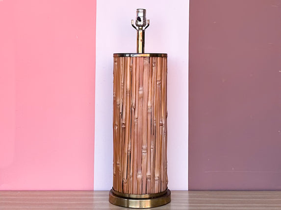 Split Reed Rattan Lamp