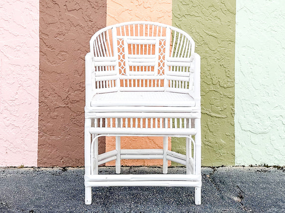 Brighton Style Painted Rattan Chair