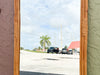 Old Florida Rattan Floor Mirror
