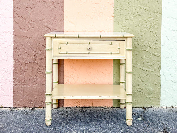 Thomasville Faux Bamboo Nightstand