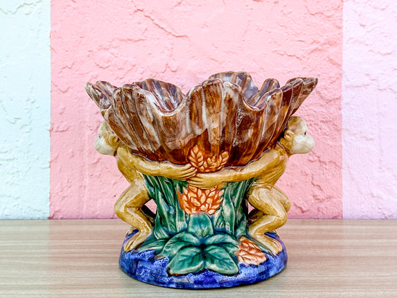 Three Monkeys Ceramic Bowl