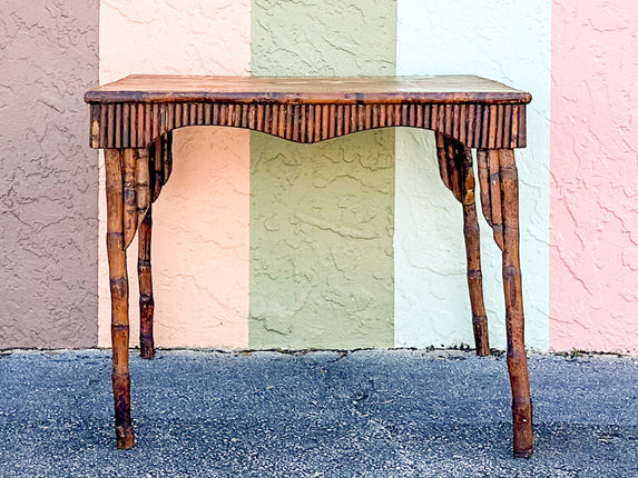 Hand Painted Bamboo Game Table