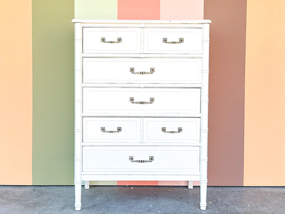 Henry Link Faux Bamboo Tall Chest