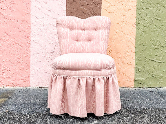 Pink Chic Upholstered Sweetheart Chair